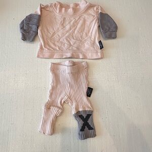 DESIGNER- Charming Pink and Gray Kids Outfit
